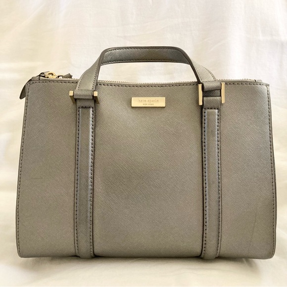 Kate Spade Set Matching Metallic Saffiano Leather Crossbody/Handbag + Wallet - Picture 2 of 16